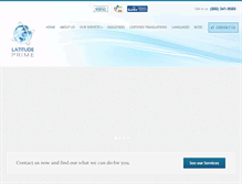 Tablet Screenshot of latitudeprime.com